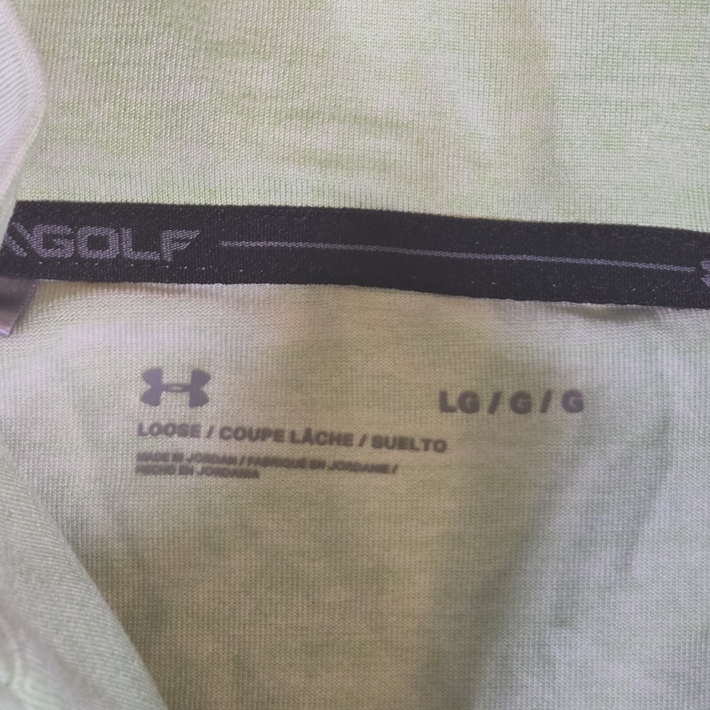 Under Armour Golf Men's Playoff 3.0 1/4 Zip Pullover Large Morph Green - Picture 3 of 8